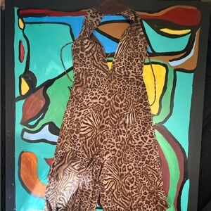 Zara Leopard Print Jumpsuit